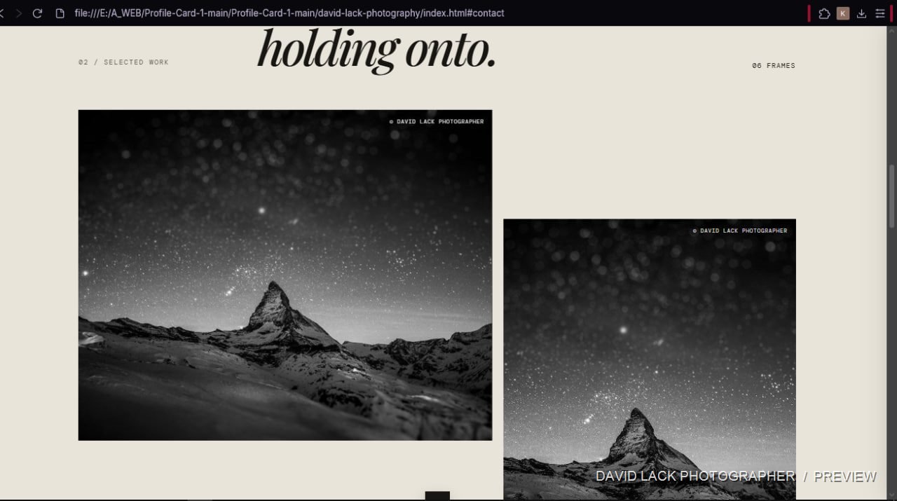 Night landscape with a mountain peak and stars, supplied reference image